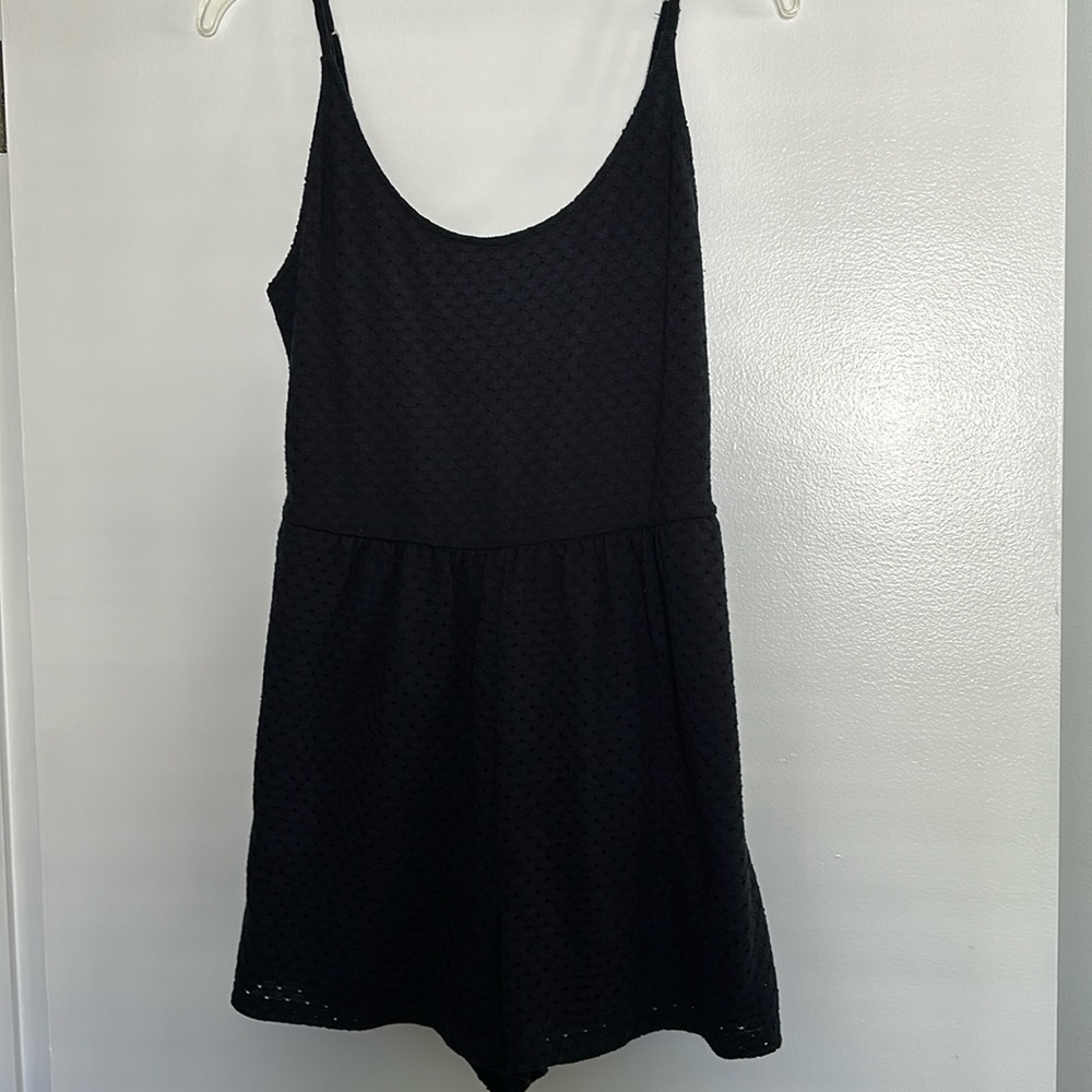 Black eyelet romper wild fable size small